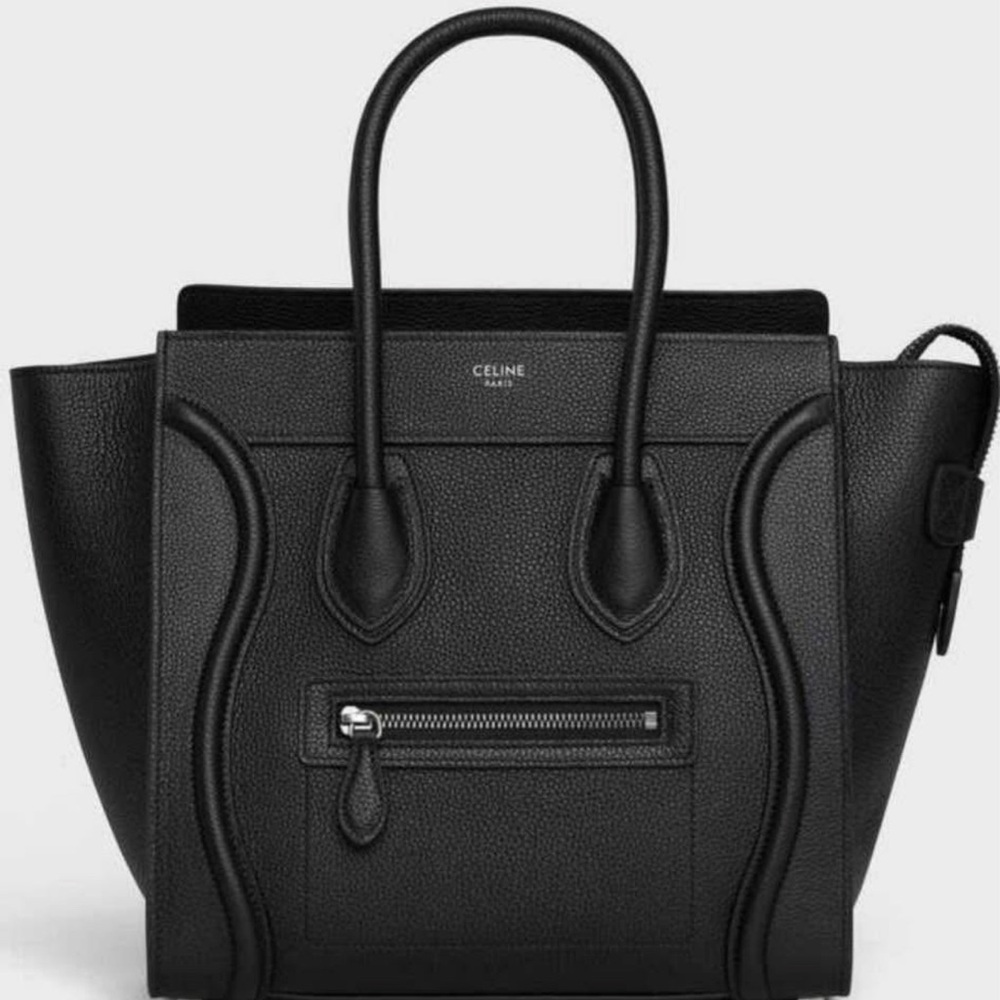 Celine Black Micro Luggage HandBag